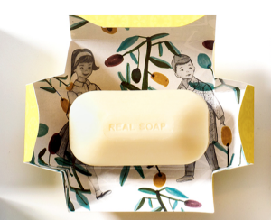 Beautiful good soap is making a come back with natural ingredients and minimal packaging.